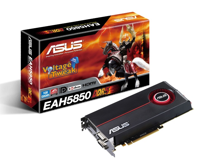   Asus Radeon HD 5850 725 Mhz PCI-E 2.1 1024 Mb 4000 Mhz 256 bit 2xDVI HDMI HDCP (EAH5850/2DIS/1GD5)  2