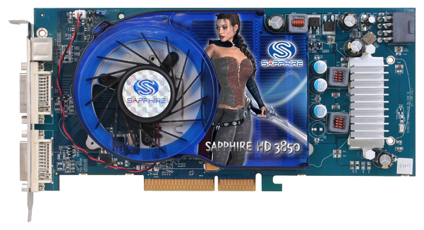   Sapphire Radeon HD 3850 670 Mhz AGP 512 Mb 1660 Mhz 256 bit 2xDVI TV HDCP (11124-00-20R)  1