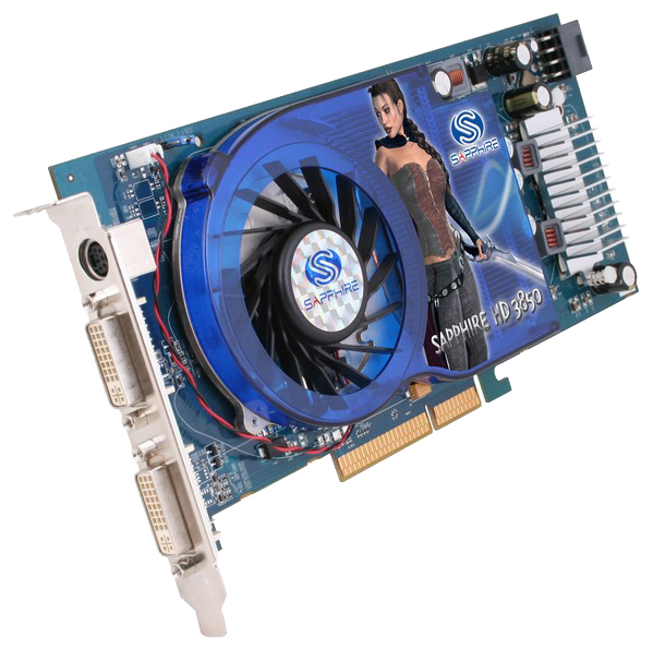   Sapphire Radeon HD 3850 670 Mhz AGP 512 Mb 1660 Mhz 256 bit 2xDVI TV HDCP (11124-00-20R)  2