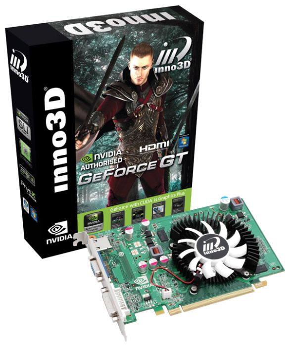   InnoVISION GeForce GT 220 625 Mhz PCI-E 2.0 512 Mb 1580 Mhz 128 bit DVI HDMI HDCP (N220-2DDV-C3CX)  1