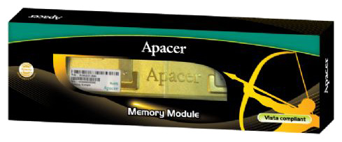    Apacer DDR2 800 DIMM 1Gb with Heatspreader (78.01G9I.9K4)  1