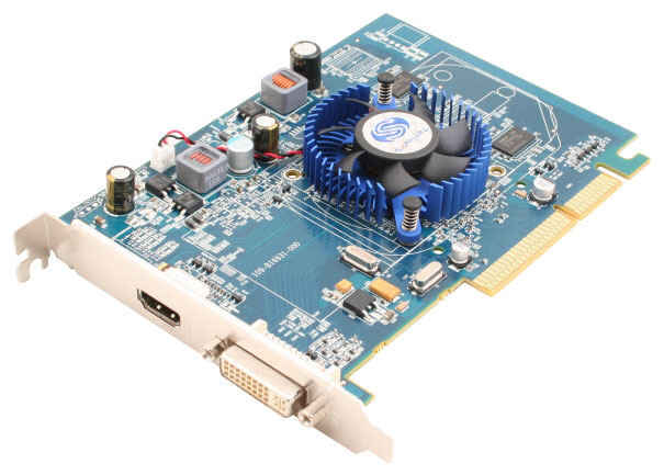   Sapphire Radeon HD 3450 600 Mhz AGP 512 Mb 800 Mhz 64 bit DVI HDMI HDCP (11160-00-20R)  2