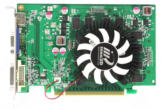   InnoVISION GeForce GT 220 625 Mhz PCI-E 2.0 1024 Mb 1580 Mhz 128 bit DVI HDMI HDCP (N220-1DDV-D3CX)  2