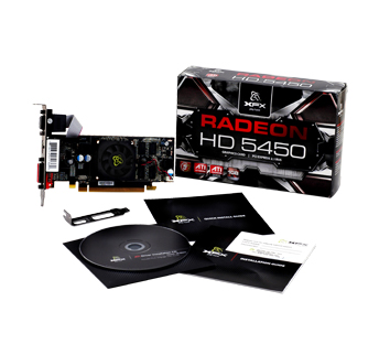   XFX Radeon HD 5450, PCI-E 2.1, 650 , 1024 GDDR2 1000  64 , DVI,  HDCP, HDMI (HD-545X-ZNF2)  3