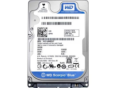    Western Digital WD2500BPVT (WD2500BPVT)  3