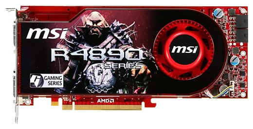   MSI Radeon HD 4890 880 Mhz PCI-E 2.0 1024 Mb 3996 Mhz 256 bit 2xDVI TV HDCP YPrPb (R4890-T2D1G-OC)  1