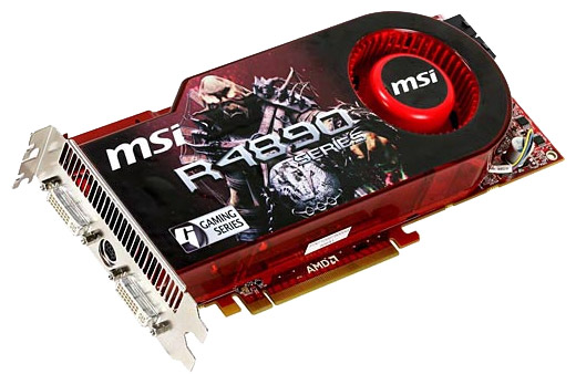   MSI Radeon HD 4890 880 Mhz PCI-E 2.0 1024 Mb 3996 Mhz 256 bit 2xDVI TV HDCP YPrPb (R4890-T2D1G-OC)  2