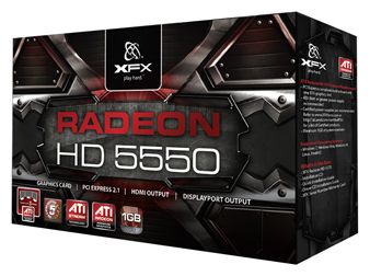   XFX Radeon HD 5550 550 Mhz PCI-E 2.1 1024 Mb 1000 Mhz 128 bit DVI HDMI HDCP (HD-555X-ZNF2)  1