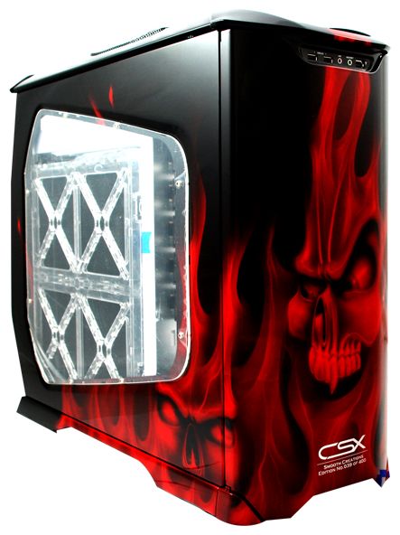   Cooler Master CSX Red Flaming Skulls Stacker (CX-830RDFM-01-GP) (CX-830RDFM-01-GP)  1