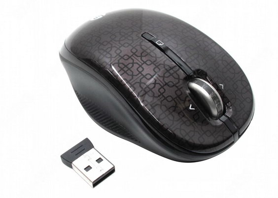   HP Wireless Optical Mouse Black Cherry USB (WX407AA)  2