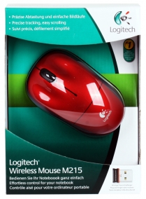   Logitech Wireless Mouse M215 Red USB (910-002028)  5