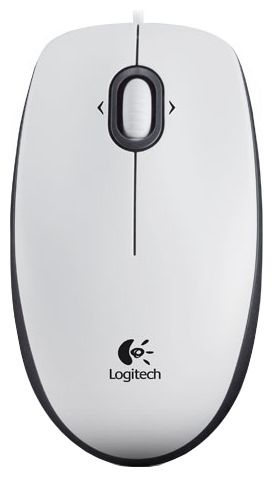   Logitech Mouse M100 White USB (910-001605)  1