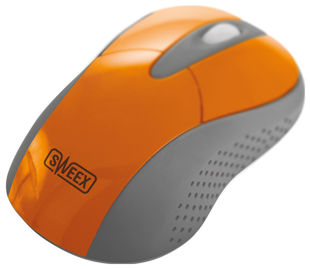   Sweex MI423 Wireless Mouse Orangey Orange USB (MI423)  2