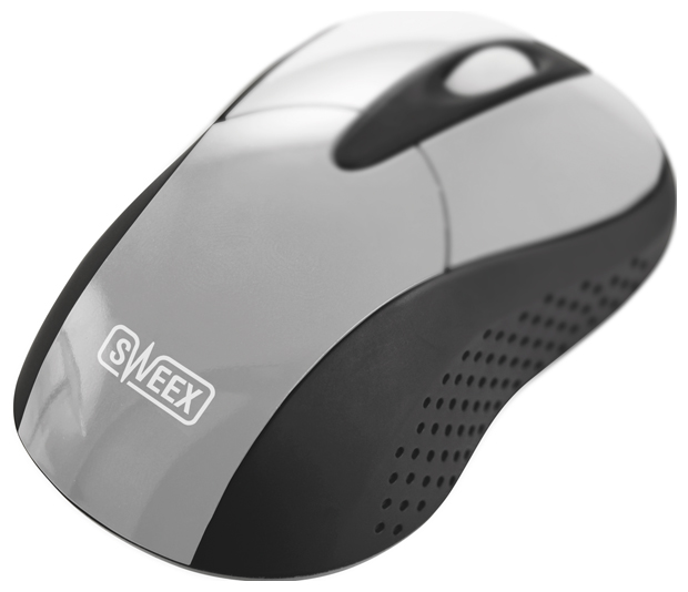   Sweex MI421 Wireless Mouse Rambutan Silver USB (MI421)  1