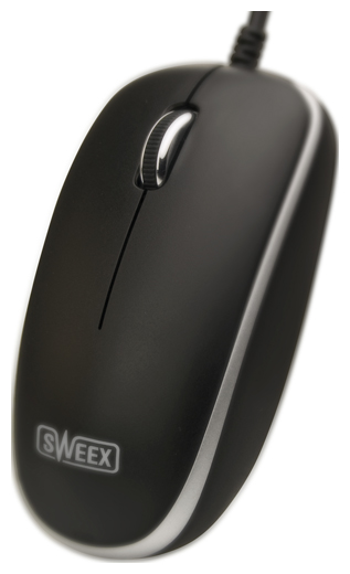   Sweex MI502 Optical Mouse Black-Silver USB (MI502)  1