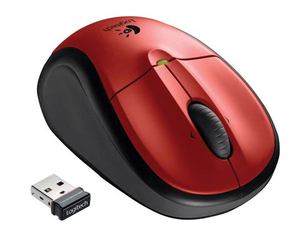   Logitech Wireless Mouse M305 910-001638 Red-Black USB (910-001638)  2