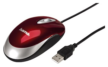   HAMA M314 Optical Mouse Red USB (H-52481)  2