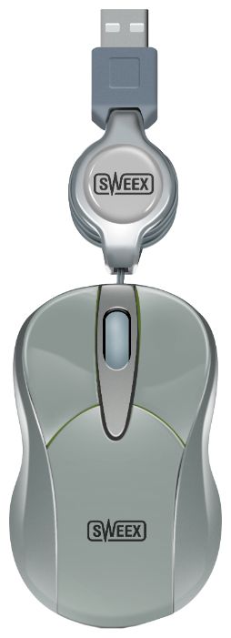   Sweex MI051 Mini Optical Mouse Rambutan Silver USB (MI051)  2