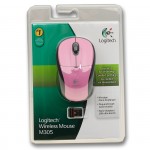   Logitech Wireless Mouse M305 910-001639 Pink-Black USB (910-001639)  3