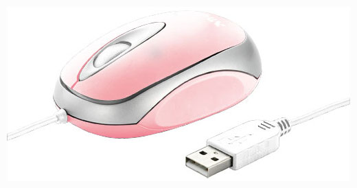   Trust Mini Travel Mouse Pink USB (16149)  1