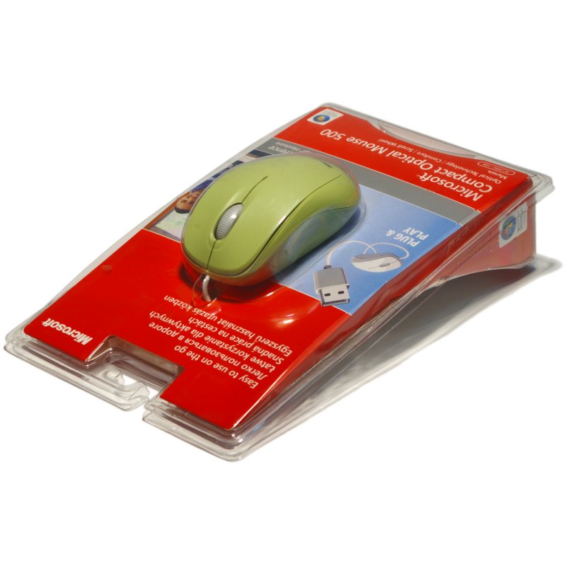   Microsoft Compact Optical Mouse 500 Green USB (U81-00058)  2