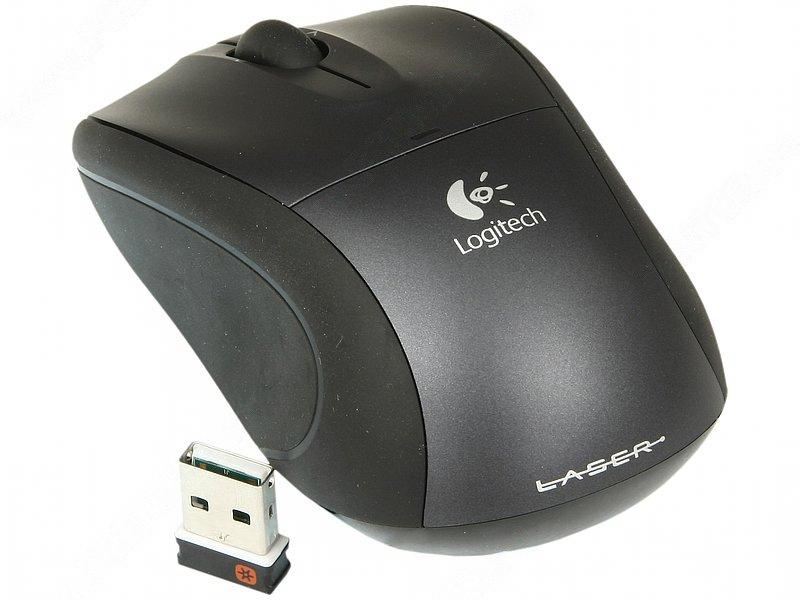   Logitech B605 Wireless Mouse Black USB (910-001444)  2