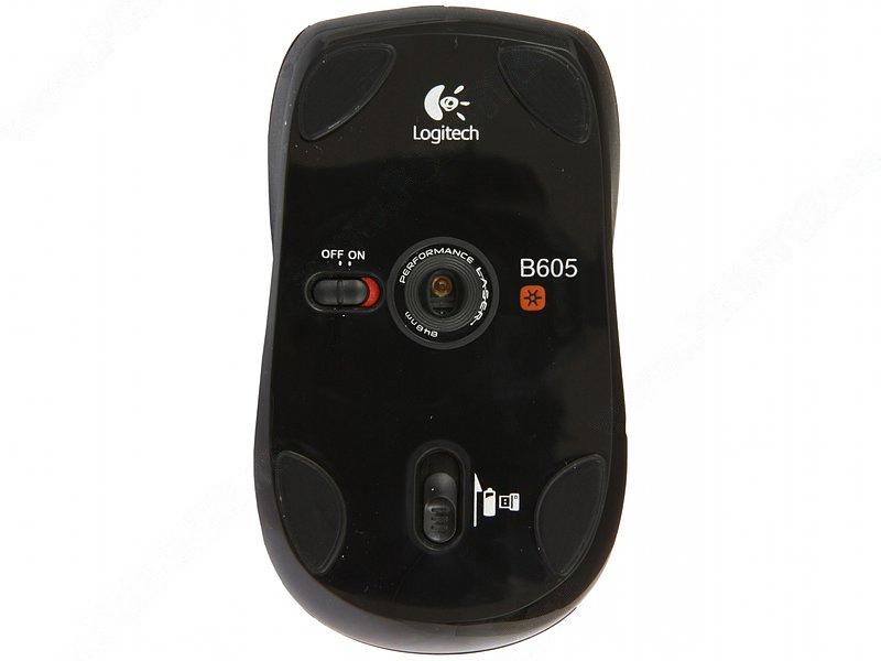   Logitech B605 Wireless Mouse Black USB (910-001444)  5