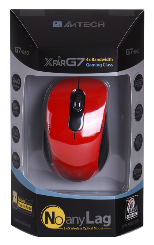   A4 Tech G7-630 Red USB (G7-630-4)  4