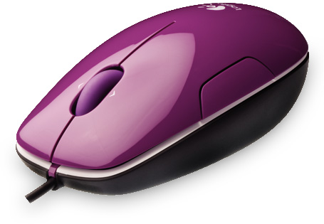   Logitech LS1 Laser Mouse Berry USB (910-001162)  2