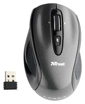   Trust Wireless Laser Mini Mouse - Carbon Edition MI-7760Cp Black USB (15867)  1