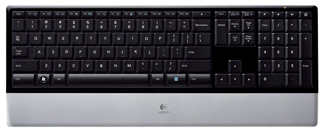   Logitech diNovo Keyboard for Notebooks Black USB (920-001372)  1