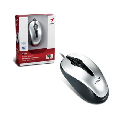   Genius Traveler 220 Streamline Laser Silver USB (GM-Traveler 220 B)  2