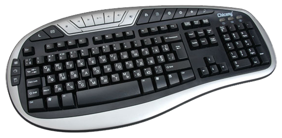   Chicony KB-0512 Black-Silver PS/2 (KB-0512-SB)  1