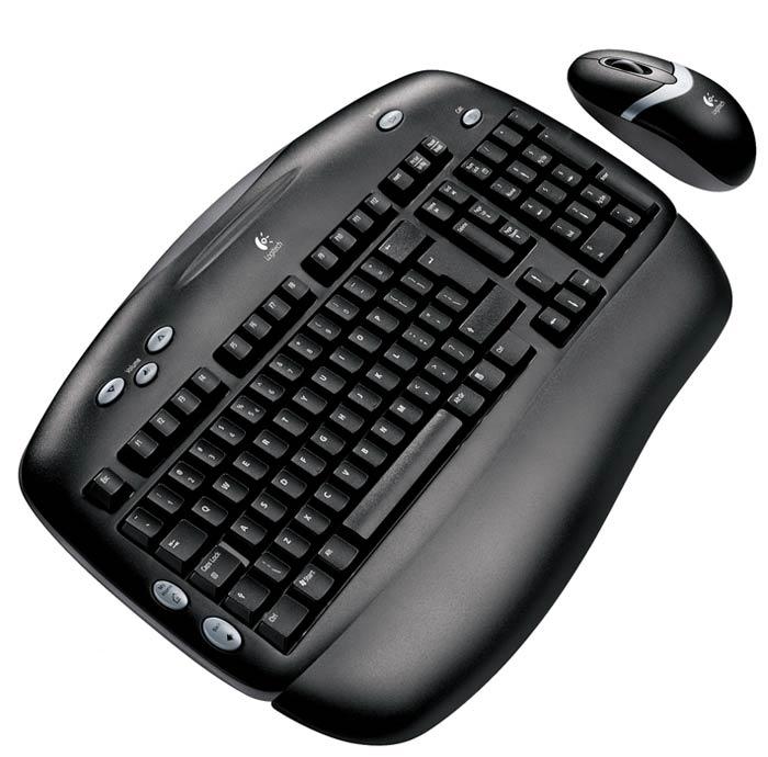    +  Logitech Cordless Desktop EX 100 Black USB+PS/2 (967713-0112)  2