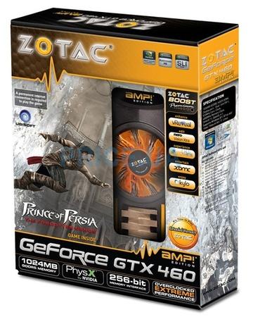   Zotac GeForce GTX 460 810 Mhz PCI-E 2.0 1024 Mb 4000 Mhz 256 bit 2xDVI HDMI HDCP (ZT-40403-10P)  3