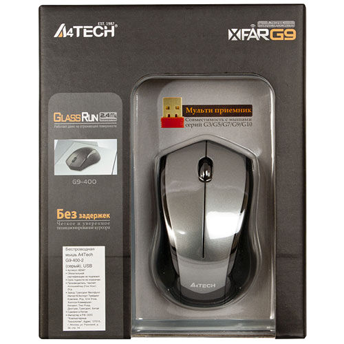   A4 Tech G9-400-2 Gray USB (G9-400-2)  3