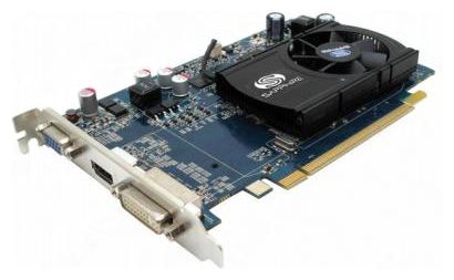   Sapphire Radeon HD 5550 550 Mhz PCI-E 2.0 512 Mb 1400 Mhz 128 bit DVI HDMI HDCP (11170-16-10R)  1