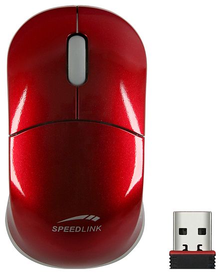   Speed-Link SNAPPY Wireless Mouse Nano SL-6152-SRD-01 Red USB (SL-6152-SRD-01)  1