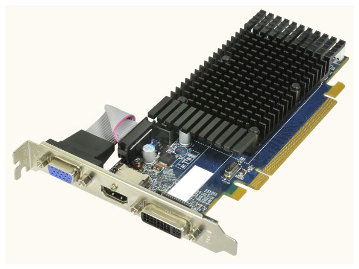   HIS Radeon HD 5450 650 Mhz PCI-E 2.1 512 Mb 1000 Mhz 64 bit DVI HDMI HDCP (H545HR512)  2