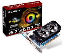   Gigabyte GeForce GT 430 730 Mhz PCI-E 2.0 1024 Mb 1800 Mhz 128 bit DVI HDMI HDCP (GV-N430OC-1GL)  1