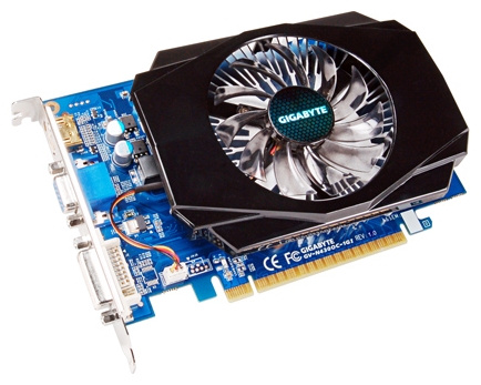   Gigabyte GeForce GT 430 730 Mhz PCI-E 2.0 1024 Mb 1800 Mhz 128 bit DVI HDMI HDCP Cool (GV-N430OC-1GI)  2