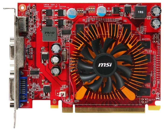   MSI GeForce GT 220 625 Mhz PCI-E 2.0 1024 Mb 1580 Mhz 128 bit DVI HDMI HDCP Cool (VN220GT-MD1G/D3)  1