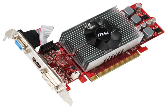   MSI GeForce GT 240 550 Mhz PCI-E 2.0 512 Mb 960 Mhz 64 bit DVI HDMI HDCP (N240GT-MD512D3/LP)  2