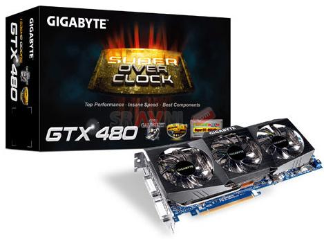   Gigabyte GeForce GTX 480 820Mhz PCI-E 2.0 1536Mb 3800Mhz 384 bit 2xDVI Mini-HDMI HDCP (GV-N480SO-15I)  1