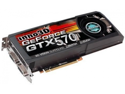   InnoVISION GeForce GTX 570 732Mhz PCI-E 2.0 1280Mb 3800Mhz 320 bit 2xDVI Mini-HDMI HDCP (N570-1DDN-J5KW)  2