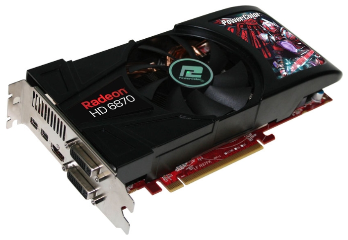   PowerColor Radeon HD 6870 940Mhz PCI-E 2.1 1024Mb 4400Mhz 256 bit 2xDVI HDMI HDCP (AX6870 1GBD5-PP2DHG)  1