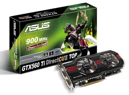   Asus GeForce GTX 560 Ti 830Mhz PCI-E 2.0 1024Mb 4000Mhz 256 bit 2xDVI Mini-HDMI HDCP (ENGTX560 TI DCII/2DI/1GD5)  3