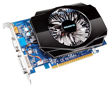   Gigabyte GeForce GT 440 830Mhz PCI-E 2.0 512Mb 3200Mhz 128 bit DVI HDMI HDCP (GV-N440TC-1GI)  2