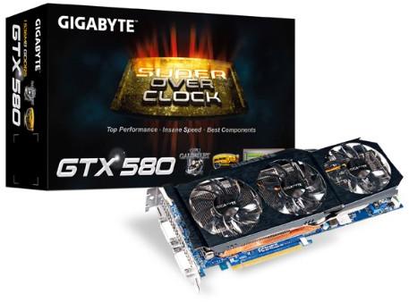   Gigabyte GeForce GTX 580 855Mhz PCI-E 2.0 1536Mb 4100Mhz 384 bit 2xDVI Mini-HDMI HDCP (GV-N580SO-15I)  2