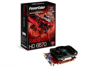   PowerColor Radeon HD 6670 800Mhz PCI-E 2.1 1024Mb 1333Mhz 128 bit DVI HDMI HDCP (AX6670 1GBK3-H)  2